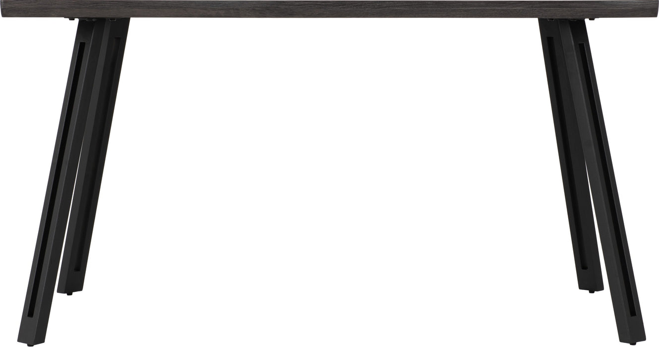 quebec dining table black stylish modern side view