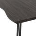quebec wave dining table black wood stylish