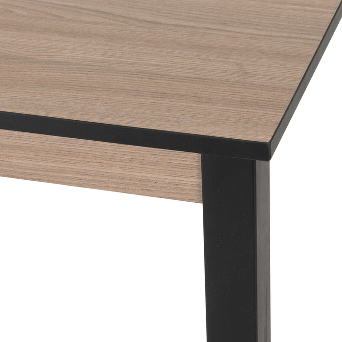 Radley Dining  Table close up Black/Oak Effect/Oat 
