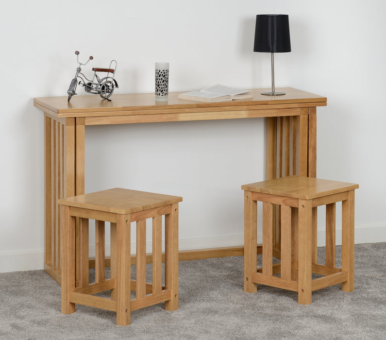 Richmond Foldaway Dining Set – Oak Varnish