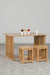 richmond table with stools - oak varnish