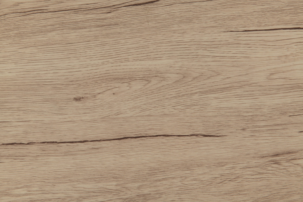 Riley Small Dining Table White & Light Oak Effect Close Up