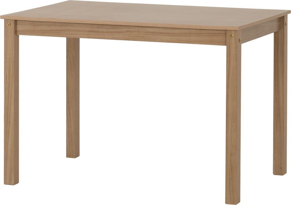 Santana 1+4 Dining Set – Light Oak/Rattan Effect