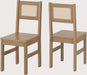 Dining Chairs – Light Oak/Rattan Effect