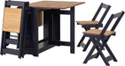 Santos Butterfly Dining Set – Navy Blue/Distressed Waxed Pine