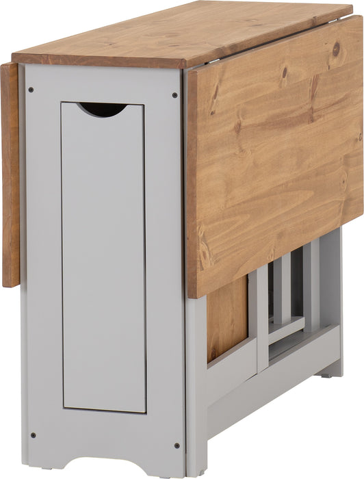 Santos Butterfly Dining Set – Grey Slate/Distressed Waxed Pine