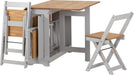 Santos Butterfly Dining Set – Grey Slate/Distressed Waxed Pine