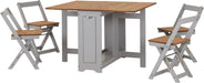 Santos Butterfly Dining Set – Grey Slate/Distressed Waxed Pine