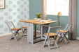 Santos Butterfly Dining Set – Grey Slate/Distressed Waxed Pine
