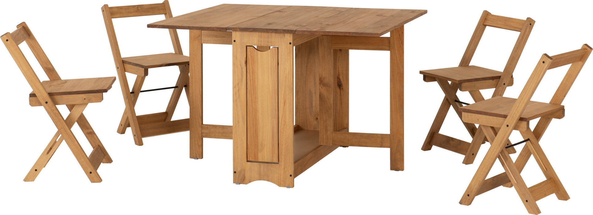 Santos Butterfly Dining Set – Natural Wax