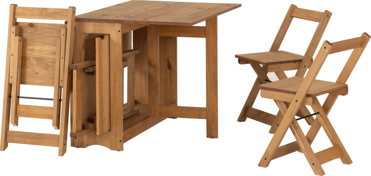 Santos Butterfly Dining Set – Natural Wax
