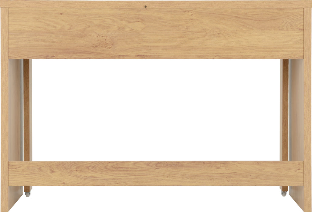 Seville 2 Drawer Slider Desk - White High Gloss