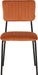 Sheldon Chair Burnt Orange Velvet Fabric
