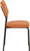 Sheldon Chair  Burnt Orange Velvet Fabric side view