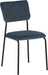Sheldon Chair Navy Blue Velvet Fabric