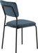 Sheldon Chair Navy Blue Velvet Fabric
