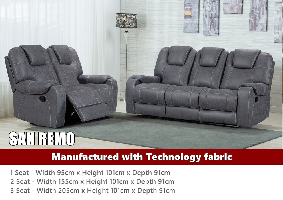 San Remo 2 + 3 Electric Recliner Sofa Set