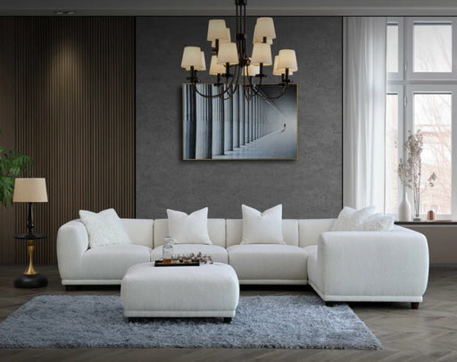 Aluxo Lottie Modular Corner - Polar Boucle-Cheshire Furniture Outlet
