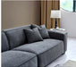 Aluxo Dakota 4 seater with Chaise - Charcoal Boulce-Cheshire Furniture Outlet