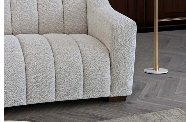 Aluxo Astoria 3 Seater Sofa - Oatmeal Boucle-Cheshire Furniture Outlet
