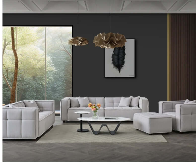 Aluxo Murray Sofa seater - Putty Boucle-Cheshire Furniture Outlet