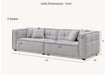Aluxo Murray Sofa seater - Putty Boucle-Cheshire Furniture Outlet