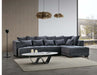 Aluxo Gramercy Group - Steel Velvet-Cheshire Furniture Outlet