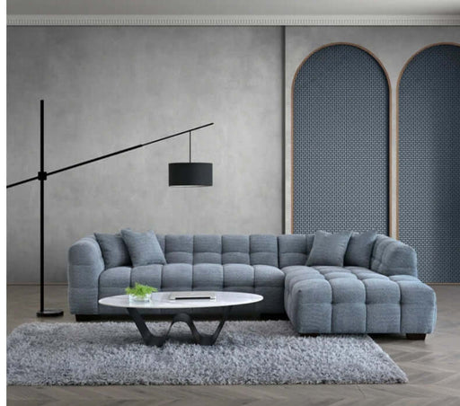 Aluxo Tribeca Corner - Iron Boucle-Cheshire Furniture Outlet