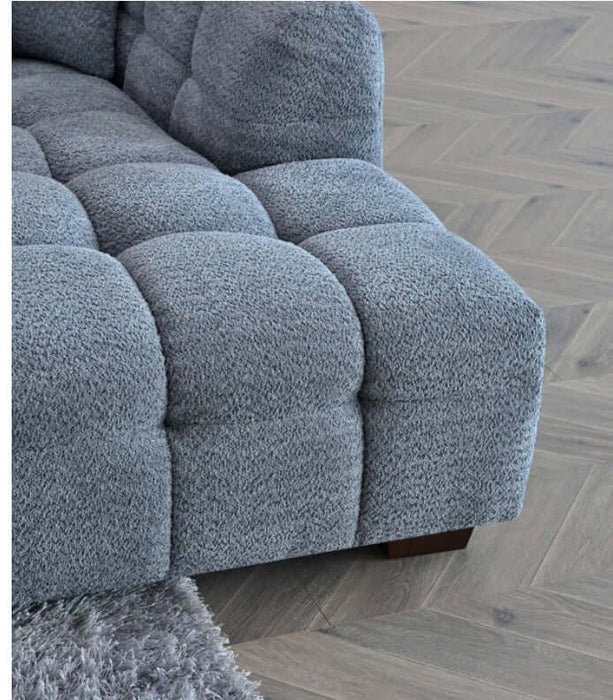 Aluxo Tribeca Corner - Iron Boucle-Cheshire Furniture Outlet