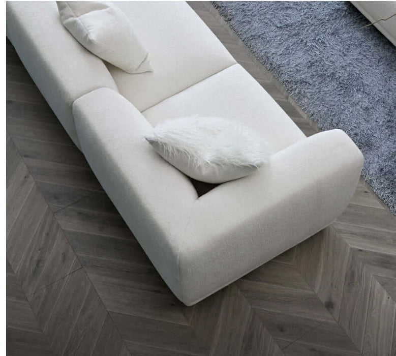 Aluxo Lottie Modular Corner - Polar Boucle-Cheshire Furniture Outlet