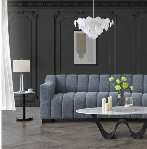 Aluxo Astoria 3 Seater Sofa - Iron Boucle Fabric-Cheshire Furniture Outlet