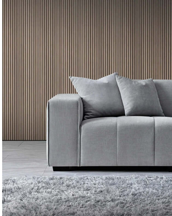 Aluxo Leonard Right Hand Corner - Cloudy Grey Boucle-Cheshire Furniture Outlet