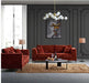 Aluxo Lenox Sofa Range - Rust Velvet-Cheshire Furniture Outlet