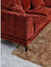 Aluxo Lenox Sofa Range - Rust Velvet-Cheshire Furniture Outlet