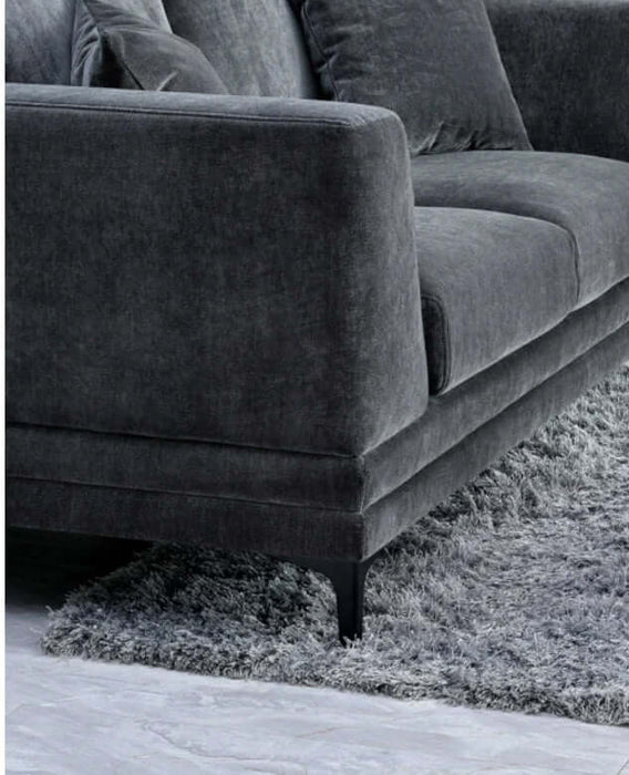 Aluxo Lenox Sofa Range - Steel Velvet-Cheshire Furniture Outlet