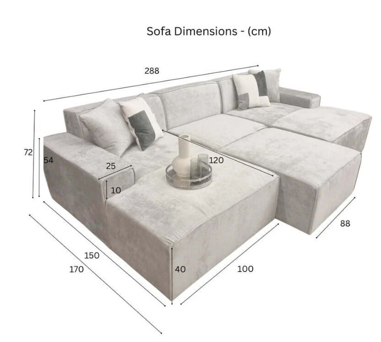 Atlanta Modula Sofa - U Shape Combination-Cheshire Furniture Outlet