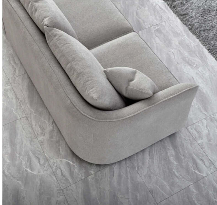 Aluxo Rubin Corner Chaise - Pebble Boucle-Cheshire Furniture Outlet