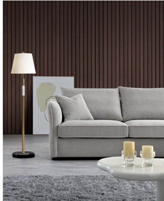 Aluxo Rubin Corner Chaise - Pebble Boucle-Cheshire Furniture Outlet