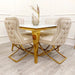 Sandhurst X Leg Dining Chair in Gold-Cheshire Furniture Outlet
