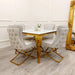 Sandhurst X Leg Dining Chair in Gold-Cheshire Furniture Outlet