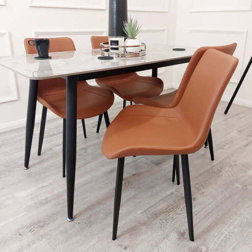 Remus Leather Dining Chair-Cheshire Furniture Outlet