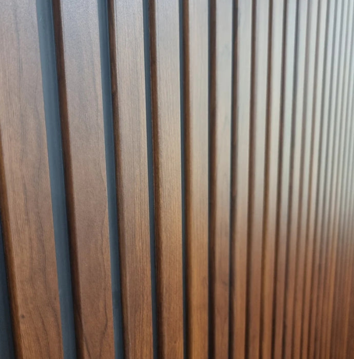 Wood Effect Slatted Wall Panels-Cheshire Furniture Outlet