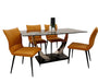 Venus Dining Table with 4 Flora Chairs-Cheshire Furniture Outlet