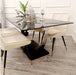 Venus 1.6 Chrome Dining Table with Black Sintered Stone Top-Cheshire Furniture Outlet
