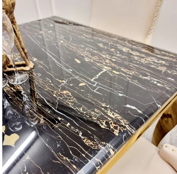Louis Gold 1m Black & Gold - 4 Bentley Black & Gold-Cheshire Furniture Outlet