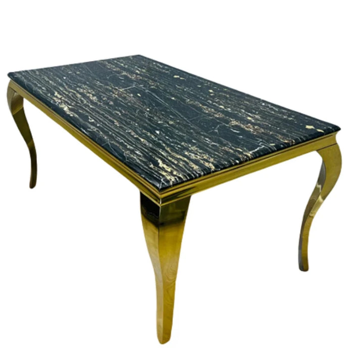 Louis Gold 1.8m Black & Gold - 4 Bentley Black & Gold-Cheshire Furniture Outlet