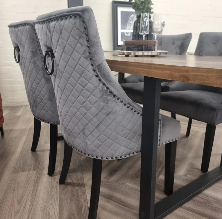 Bentley Black Leg Dining Chair-Cheshire Furniture Outlet