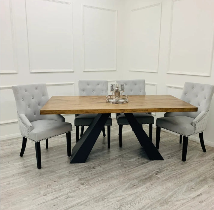 Bentley Black Leg Dining Chair-Cheshire Furniture Outlet