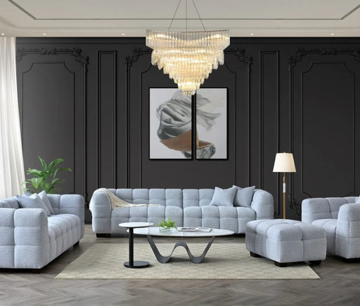 Aluxo Tribeca Sofa Range in Pearl Boucle Fabric-Cheshire Furniture Outlet