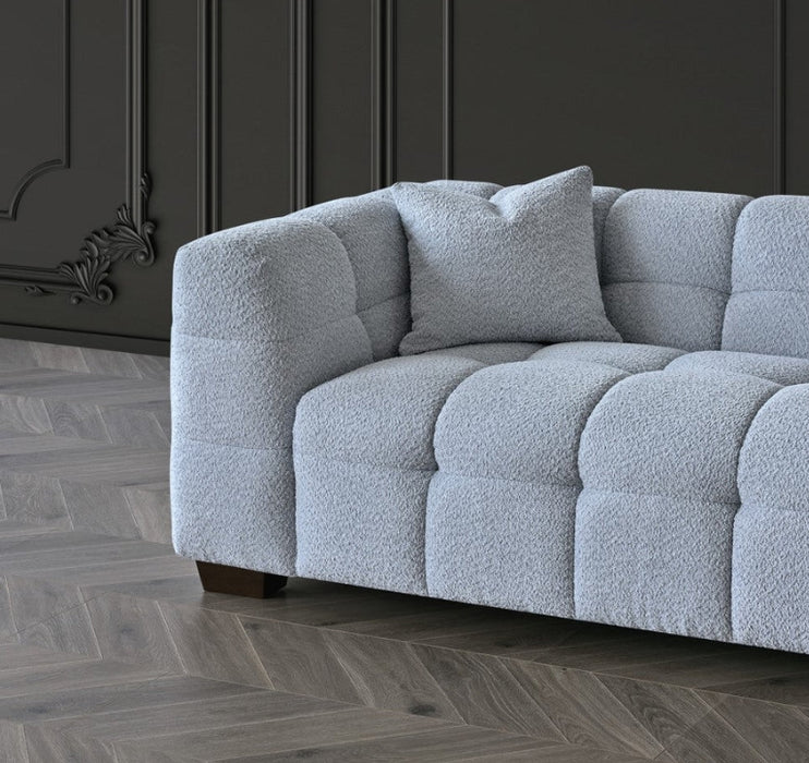 Aluxo Tribeca Sofa Range in Pearl Boucle Fabric-Cheshire Furniture Outlet